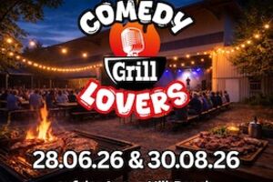 Comedy Grill Lovers - 4 Gänge Menü + 3 Comedians